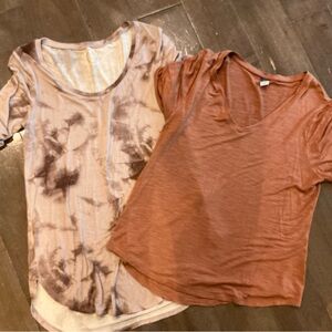 Women'sUltra soft set- Tie-Dye and Solid Top Set